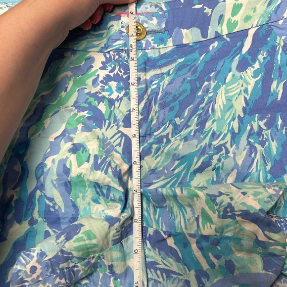 Lilly Pulitzer Buttercup Stretch Short Blue Haven Hey Hey Soleil 4 Preppy Beach - Picture 6 of 7